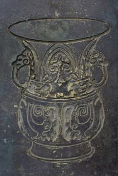 古代历史花瓶浮雕