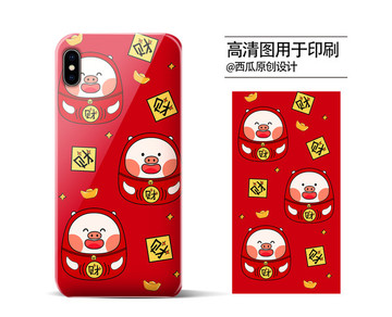 手機(jī)殼高清印刷平面圖