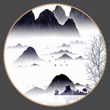 禪意山水畫