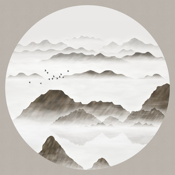 水墨裝飾畫