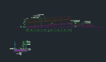 2種無障礙坡道殘坡欄桿施工圖
