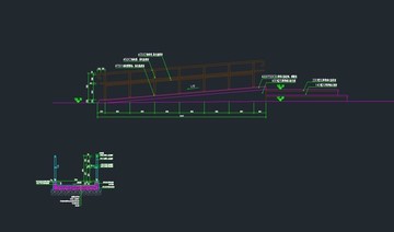 2种无障碍坡道残坡栏杆施工图