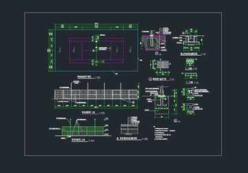 标准网球场施工图