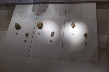 山东博物馆石核打制石器石刮削器