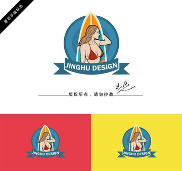 比基尼美女logo