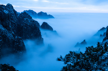 水墨黄山