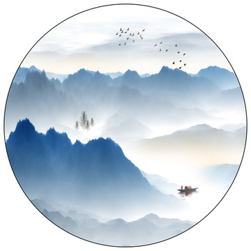 水墨山水畫(huà)