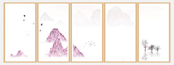 現(xiàn)代抽象水墨山水畫