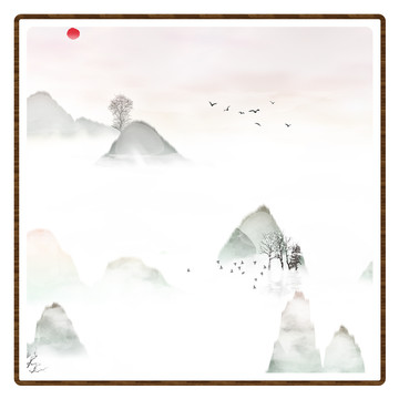 意境禪意裝飾抽象畫