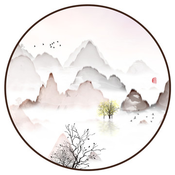 工藝裝飾水墨畫