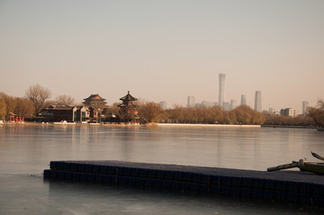 什刹海冬景