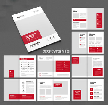 紅色畫(huà)冊(cè)企業(yè)文化畫(huà)冊(cè)模板
