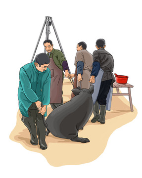 拖黑豬