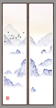 現(xiàn)代抽象水墨山水畫(huà)