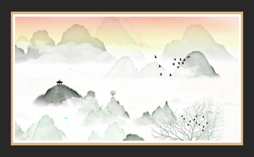 水彩水墨藝術(shù)畫