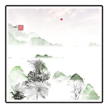 抽象畫彩墨肌理油畫