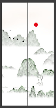 水墨裝飾掛畫