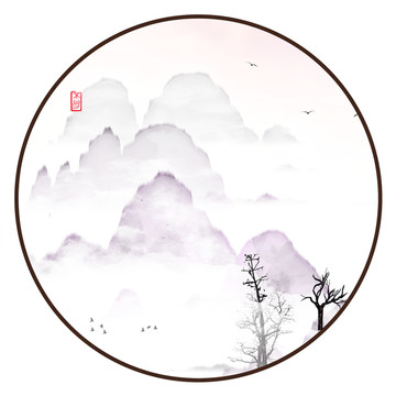 水墨裝飾掛畫