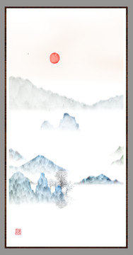 意境禪意裝飾抽象畫