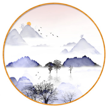 水墨裝飾掛畫