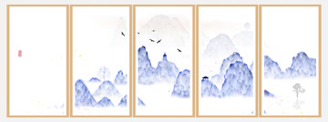 水墨無框畫