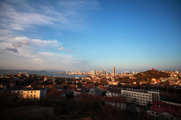 青岛市南区远眺