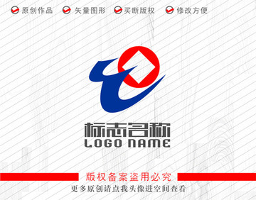 WO字母OW标志铜钱logo