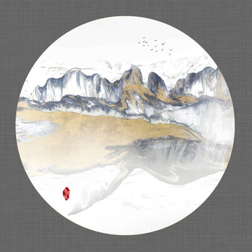山水水墨畫(huà)