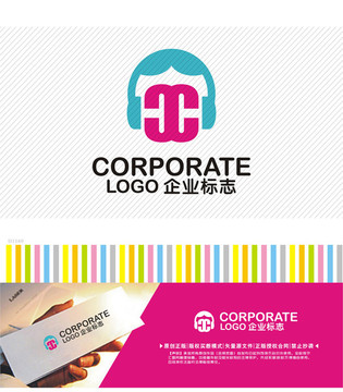 CX字母logo电子音乐