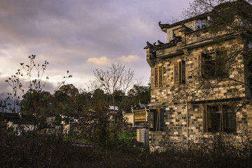 宏村民居夕照3