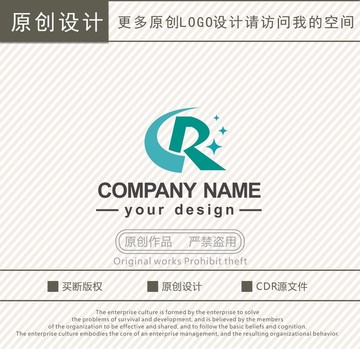 RC字母CR字母科技logo