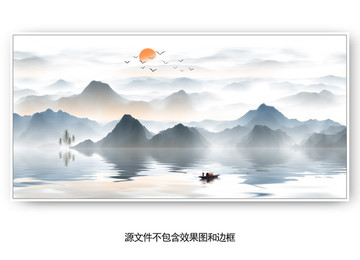 中式山水畫(huà)