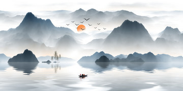 新中式水墨畫(huà)