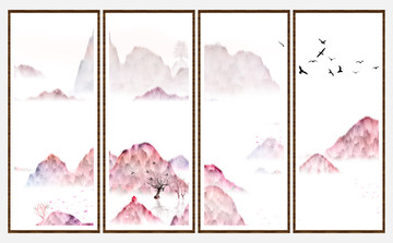 現(xiàn)代水墨掛畫無框畫