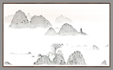 水墨裝飾掛畫