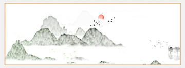 水墨無框畫