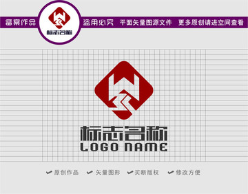 WK字母KW标志logo