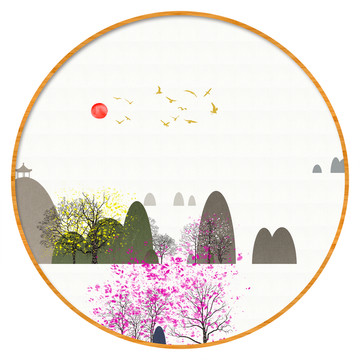 抽象山水畫