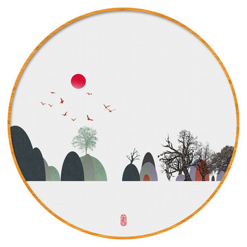 水墨裝飾掛畫