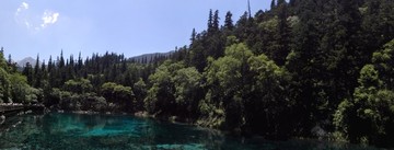 九寨沟景区自然山水美景