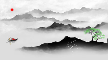 水墨山水畫(huà)