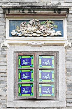 老广州窗户雕刻