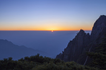 黄山日出