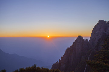 黄山日出