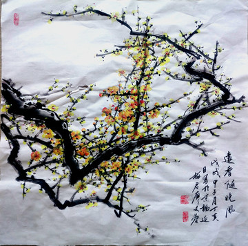 國畫黃梅