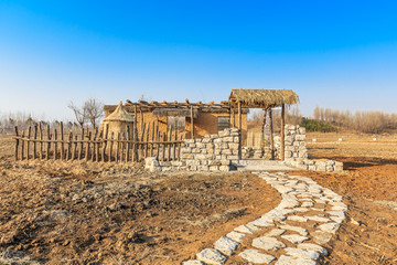 土坯房老庭院