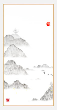意境禪意裝飾抽象畫(huà)