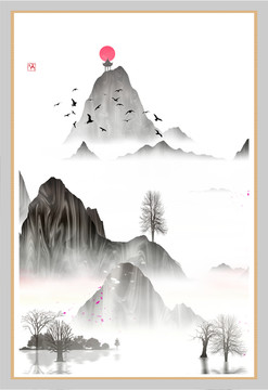 禪意抽象畫
