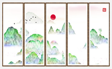 無(wú)框掛畫(huà)畫(huà)芯抽象水墨畫(huà)