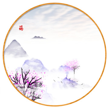 現(xiàn)代山水抽象畫
